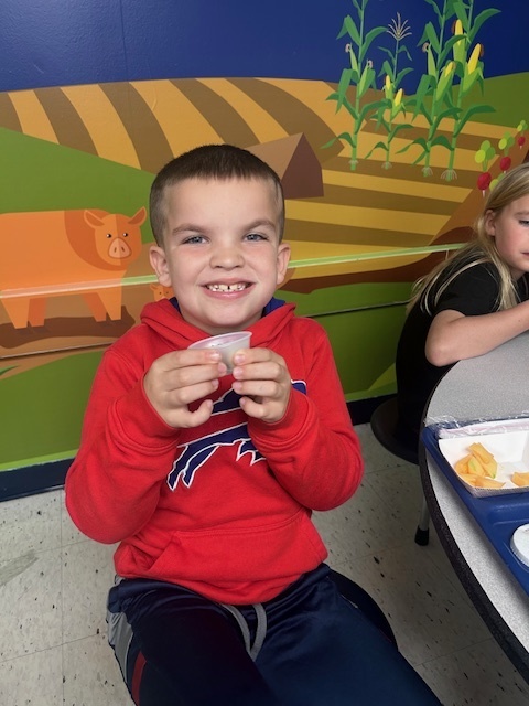 Scenes from Oct. 17’s caprese salad cup taste test at Attica Elementary School.