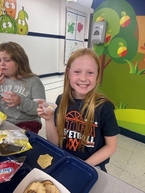 Scenes from Oct. 17’s caprese salad cup taste test at Attica Elementary School.