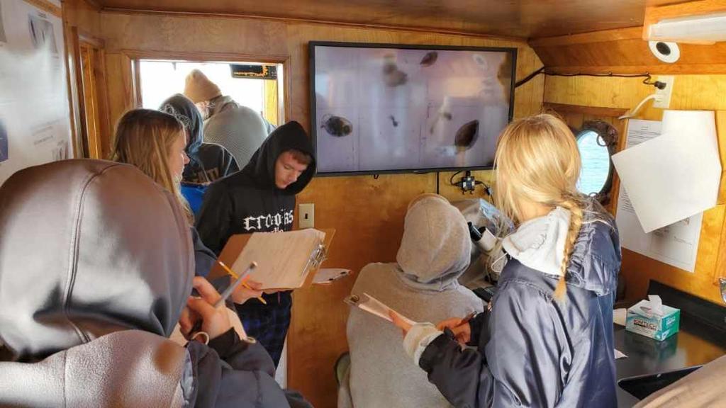 Scenes from Mrs. Elizabeth Winter's AP biology and Mrs. Jenna Linsey's local outdoor sciences students’ field trip to Seneca Lake earlier this week. 