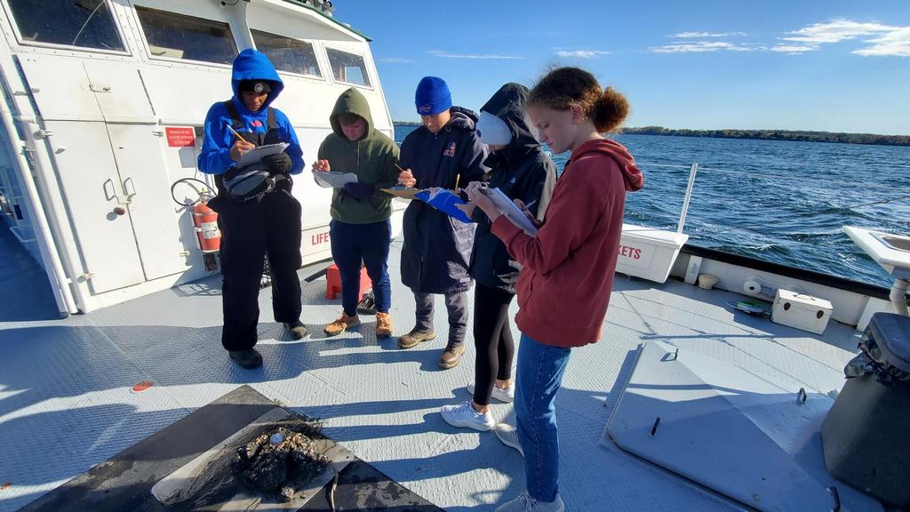 Scenes from Mrs. Elizabeth Winter's AP biology and Mrs. Jenna Linsey's local outdoor sciences students’ field trip to Seneca Lake earlier this week. 