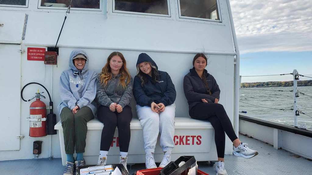 Scenes from Mrs. Elizabeth Winter's AP biology and Mrs. Jenna Linsey's local outdoor sciences students’ field trip to Seneca Lake earlier this week. 