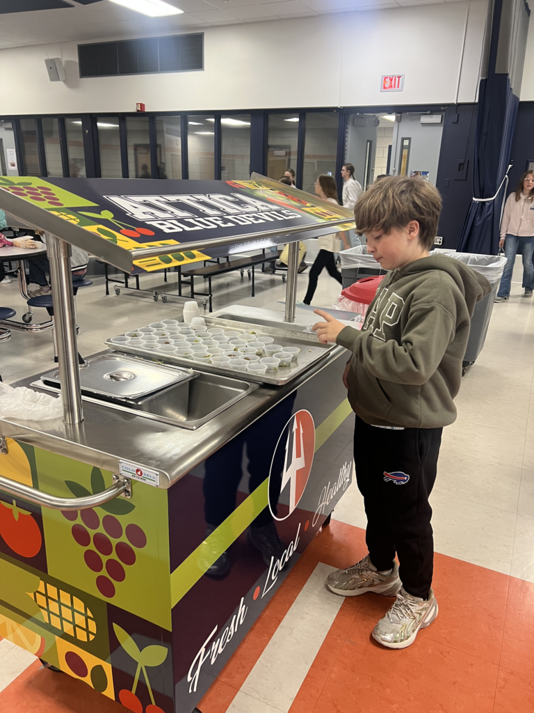 Scenes from our Italian sausage taste test Monday.