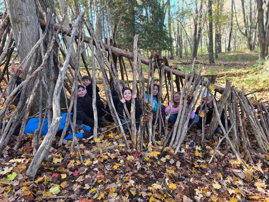 Scenes from sixth graders’ field trip to Beaver Meadow Nature Center Tuesday. 