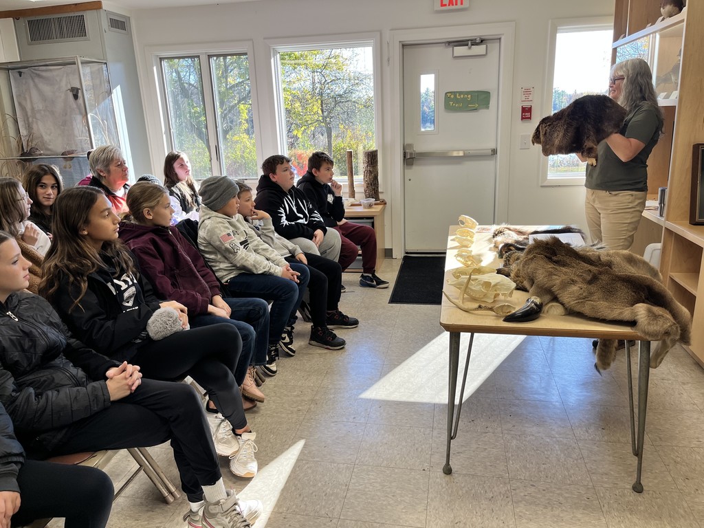 Scenes from sixth graders’ field trip to Beaver Meadow Nature Center Tuesday. 