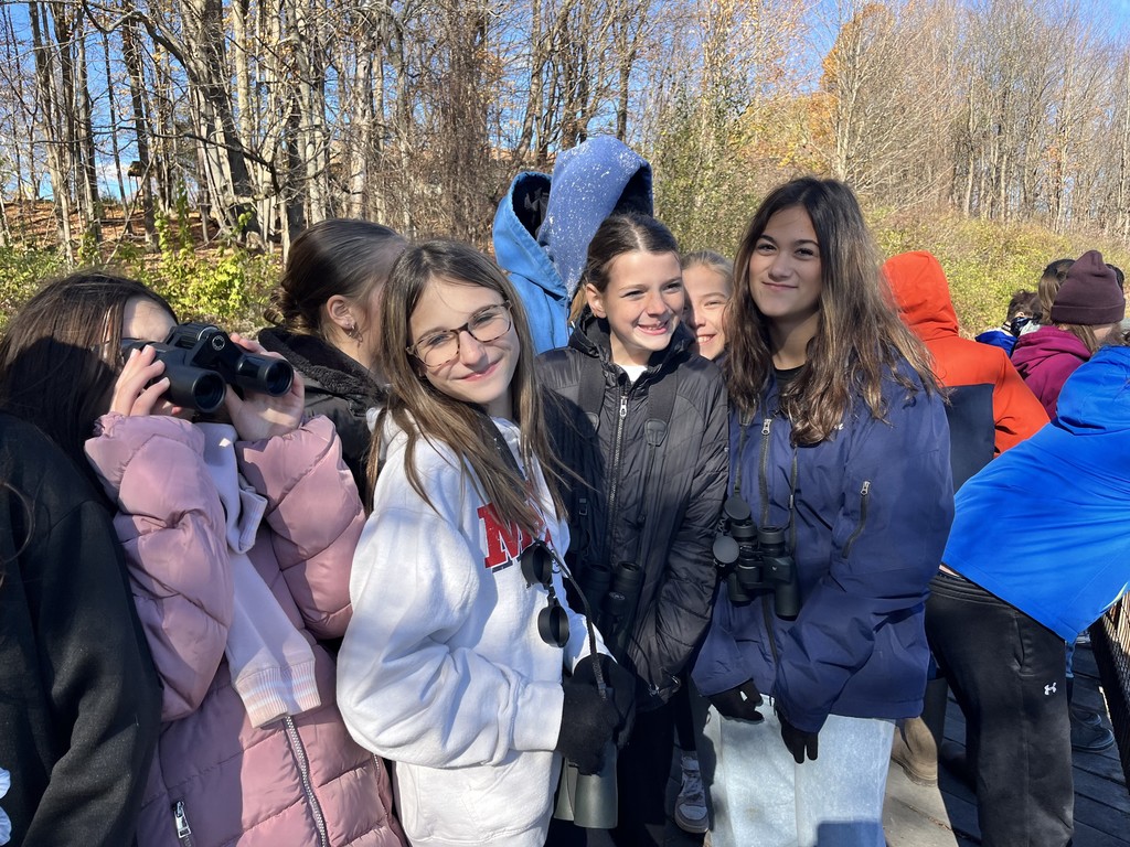 Scenes from sixth graders’ field trip to Beaver Meadow Nature Center Tuesday. 