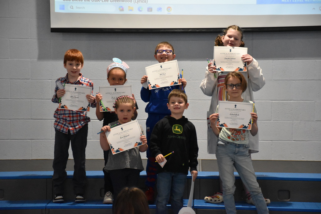 Pictured are Attica Elementary School students of the month for October. 