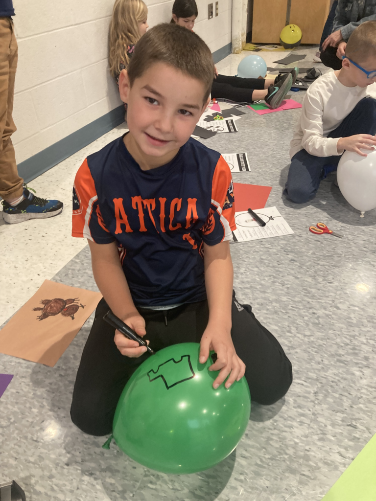 Scenes from third graders’ Macy’s Thanksgiving Day Parade Friday at Attica Elementary.
