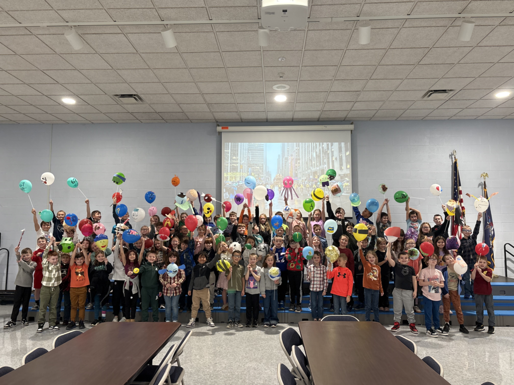 Scenes from third graders’ Macy’s Thanksgiving Day Parade Friday at Attica Elementary.