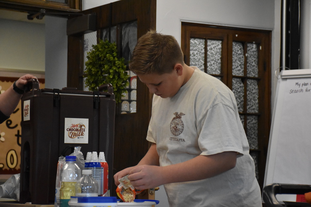  Scenes from the Attica Partners for Agriculture-led activities at Attica Elementary School Friday. 
