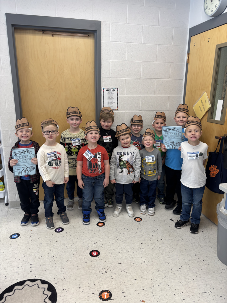 Scenes from Kristin Janes’s sense detectives activity Friday.