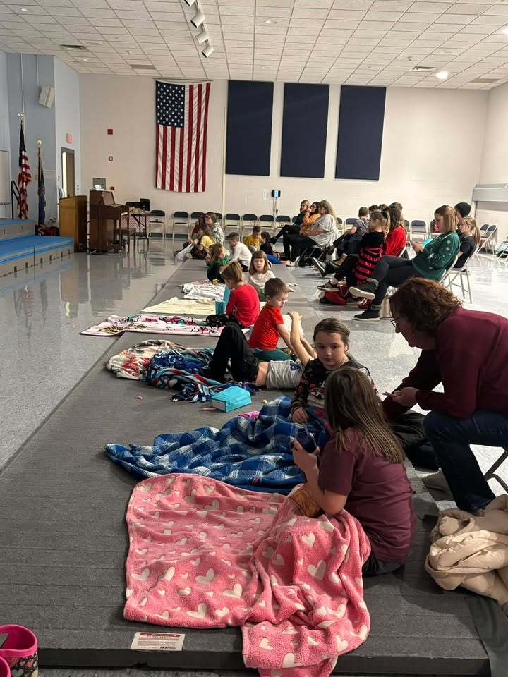 Scenes from the High School Book Club’s Community Movie Night Wednesday at Attica Elementary School.