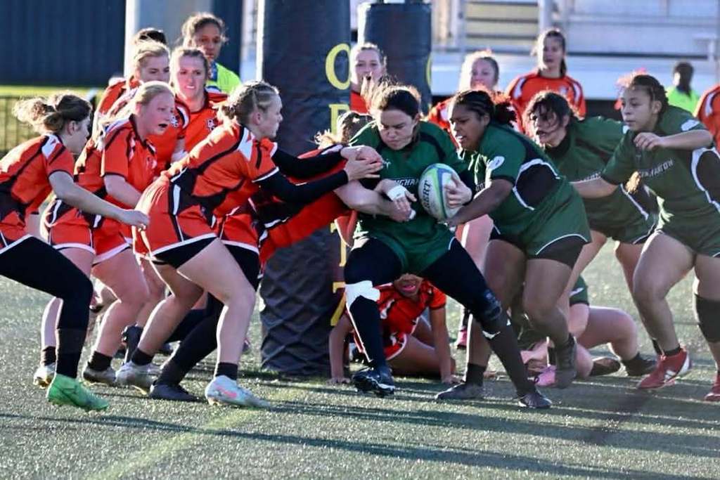 Attica alumna Leah Ford (Class of 2024) is pictured competing for Binghamton University’s women’s rugby team, the Binghamton She-Devils. Ford’s team took fourth place at the National Collegiate Rugby Division II Championships in Houston, Texas, earlier this month.