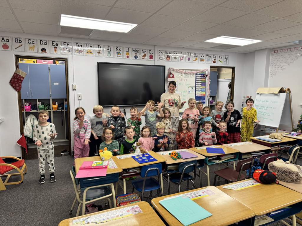 Scenes from the 67th day of school Friday down at Attica Elementary.