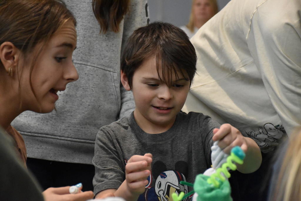 Scenes from our best buddies holiday hang out Friday afternoon at Attica Elementary School. 