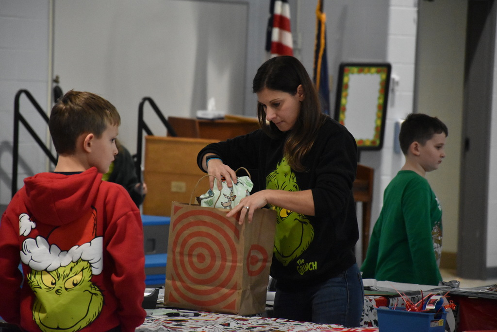 Scenes from Santa’s Workshop Wednesday morning at Attica Elementary School. 