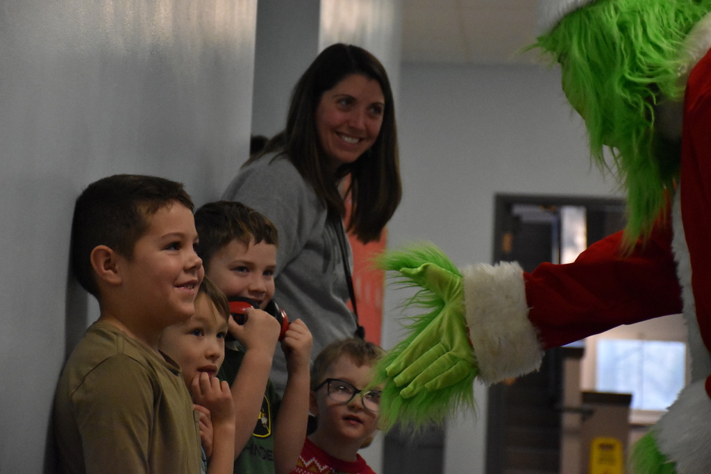 Scenes from Grinch Day at Attica Elementary School Wednesday morning. 