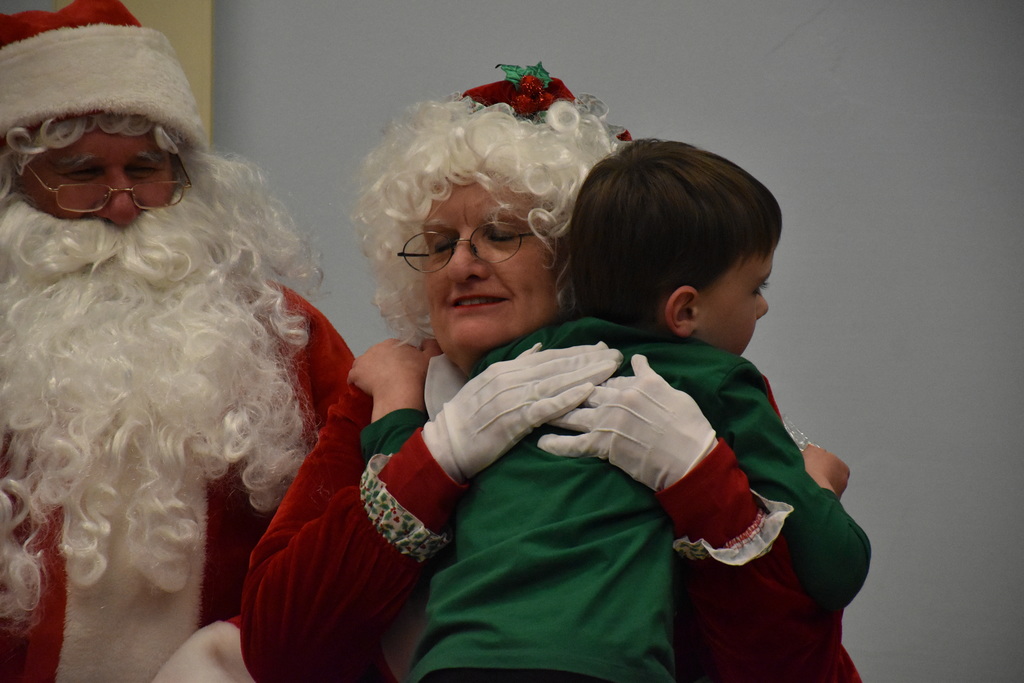 Scenes from the Clauses’ visit to Attica Elementary today. 