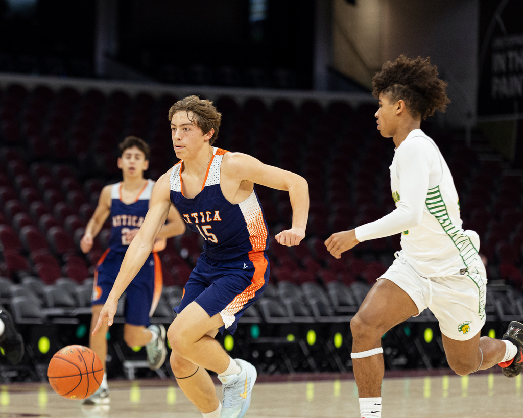 Scenes from our varsity boys basketball team’s Dec. 19 game against Alexander at Rocket Arena in Cleveland. 