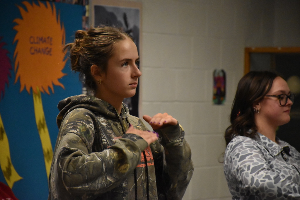 Scenes from the Mighty Marching Blue Devils’ annual Marching the Halls musical celebration Monday afternoon. 
