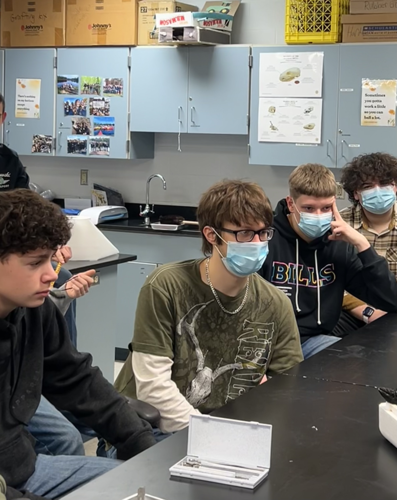 Scenes from Kristen Hess’s recent necropsy lesson with high school animal science students. 