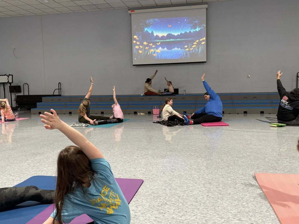 Scenes from Family Yoga Night Jan. 14 at Attica Elementary School. 