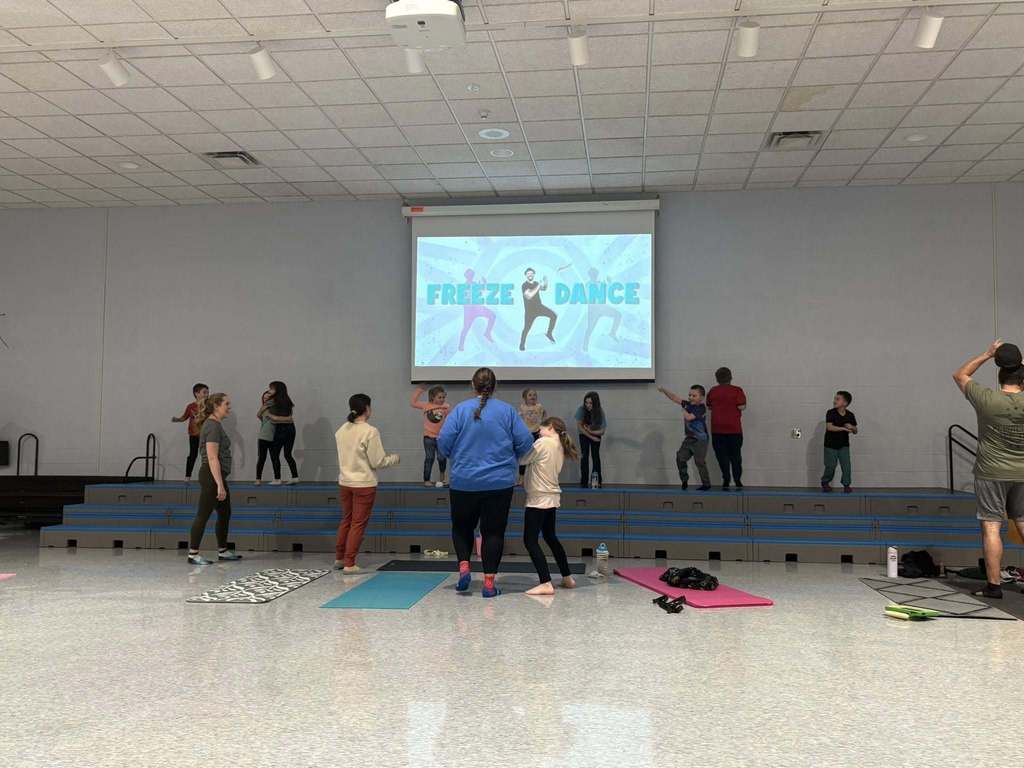 Scenes from Family Yoga Night Jan. 14 at Attica Elementary School. 