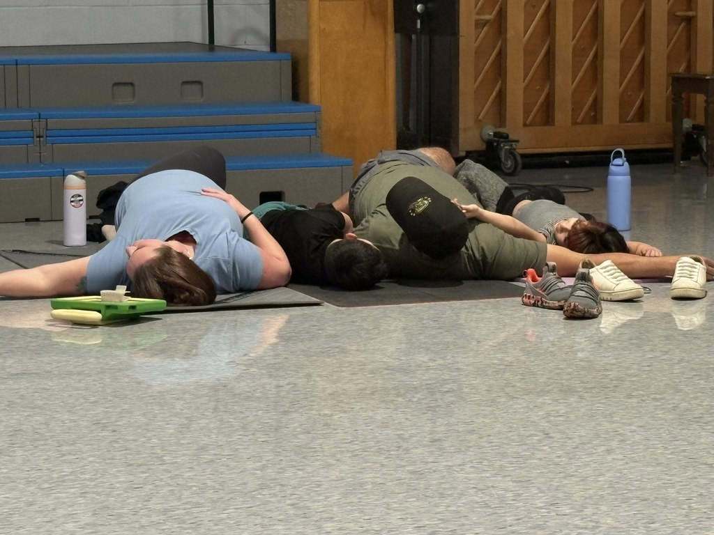 Scenes from Family Yoga Night Jan. 14 at Attica Elementary School. 