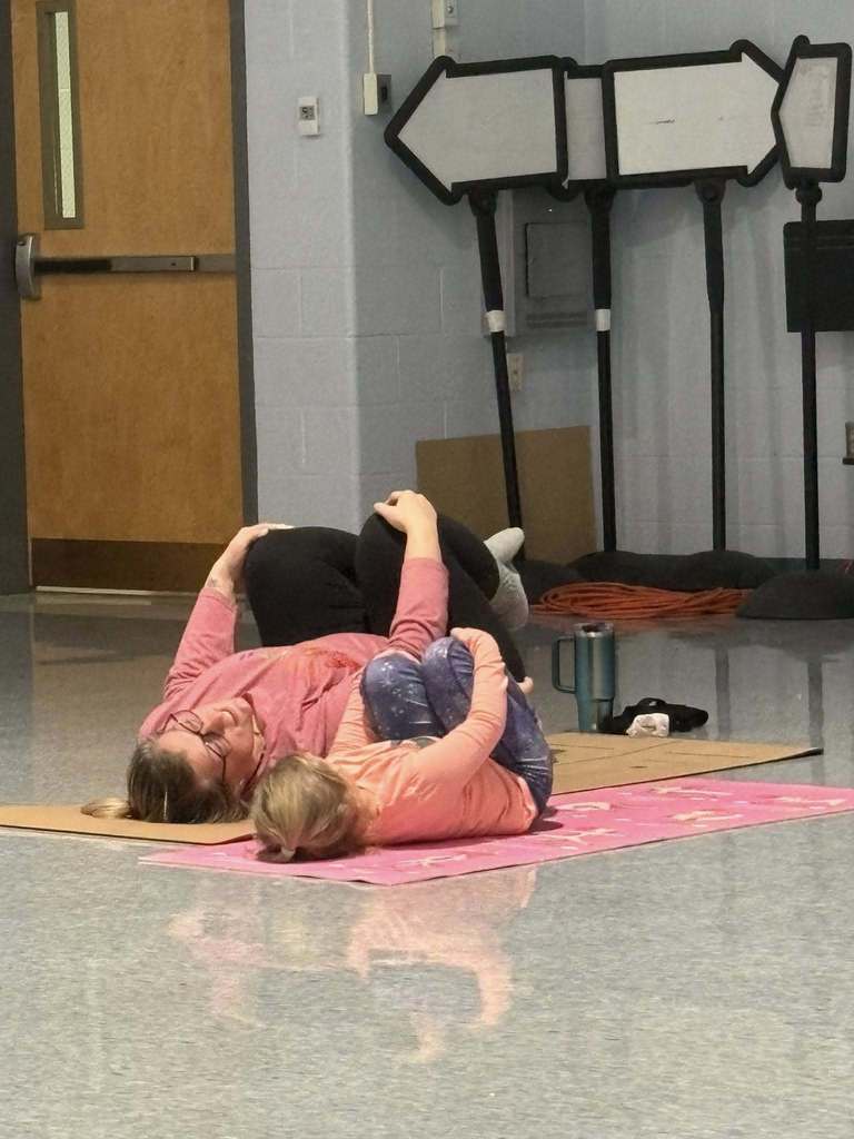 Scenes from Family Yoga Night Jan. 14 at Attica Elementary School. 
