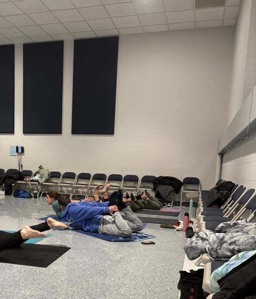 Scenes from Family Yoga Night Jan. 14 at Attica Elementary School. 