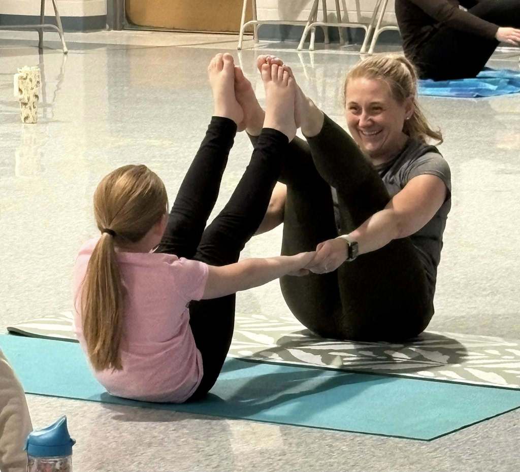 Scenes from Family Yoga Night Jan. 14 at Attica Elementary School. 