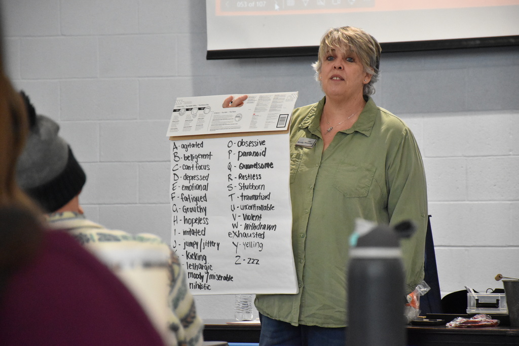 Scenes from the mental health first aid training Friday morning at Attica Elementary School.  