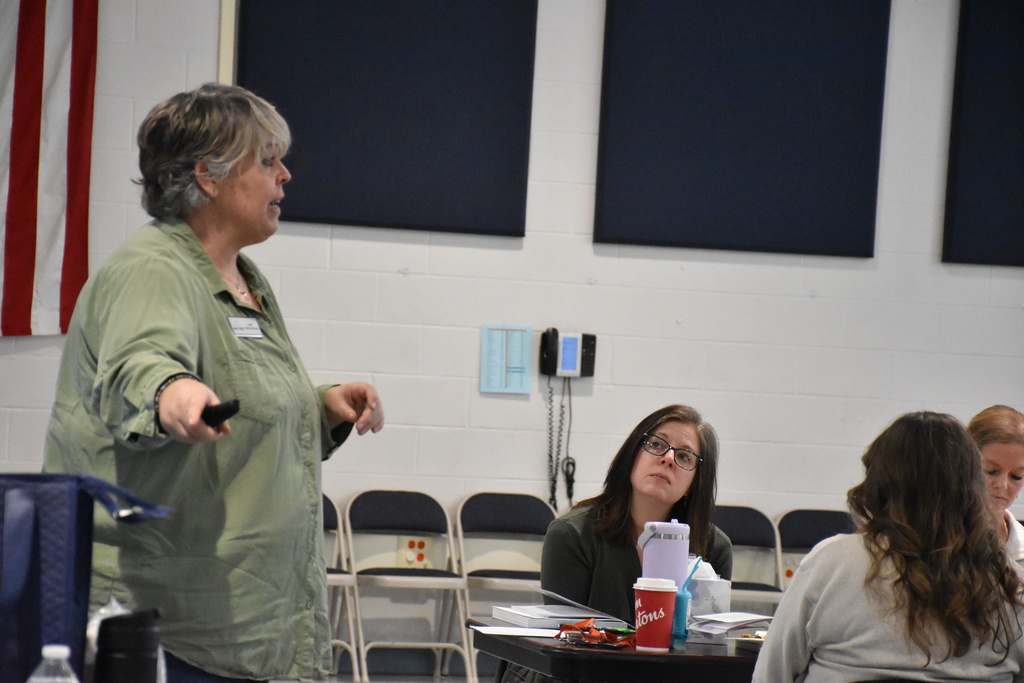 Scenes from the mental health first aid training Friday morning at Attica Elementary School.  