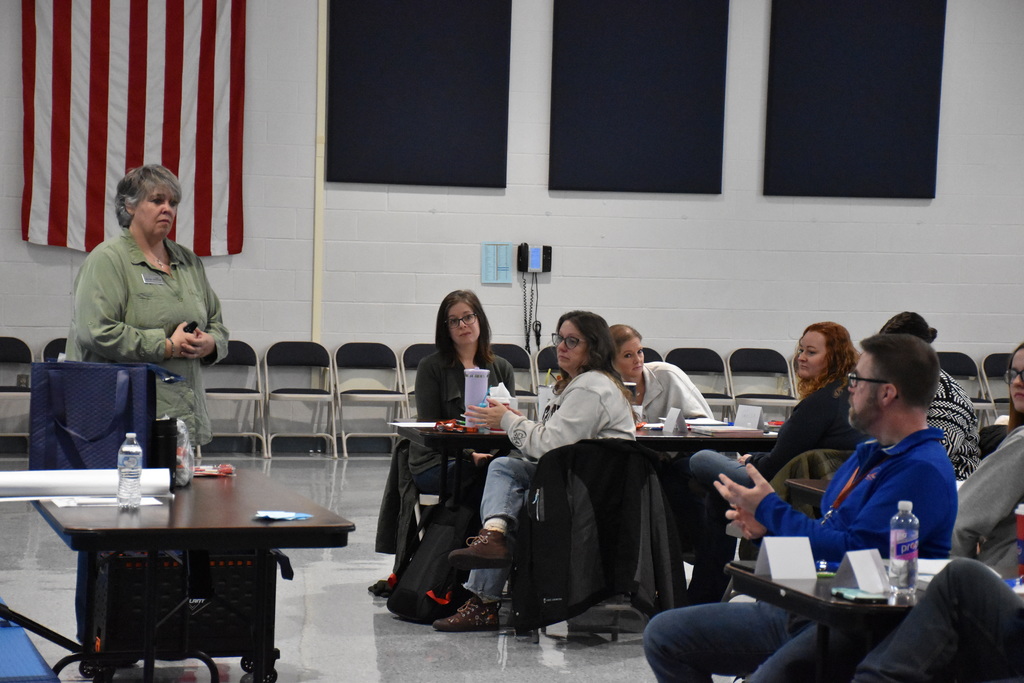 Scenes from the mental health first aid training Friday morning at Attica Elementary School.  