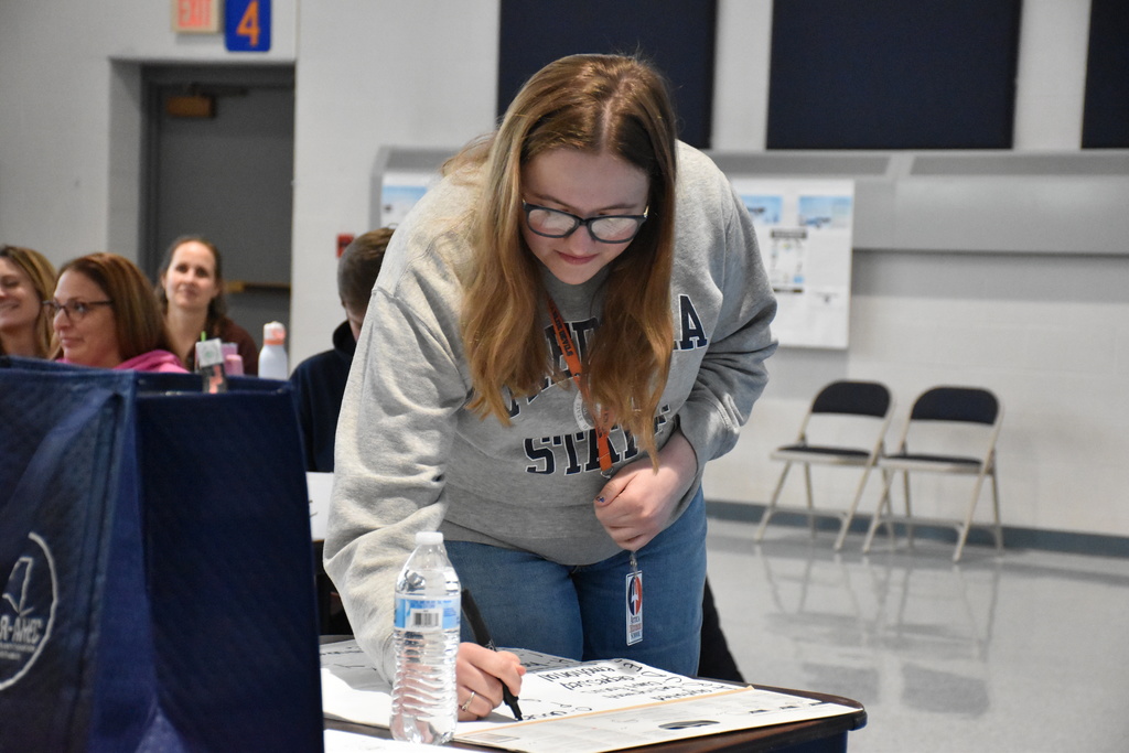 Scenes from the mental health first aid training Friday morning at Attica Elementary School.  