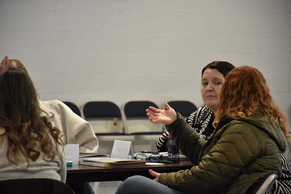 Scenes from the mental health first aid training Friday morning at Attica Elementary School.  