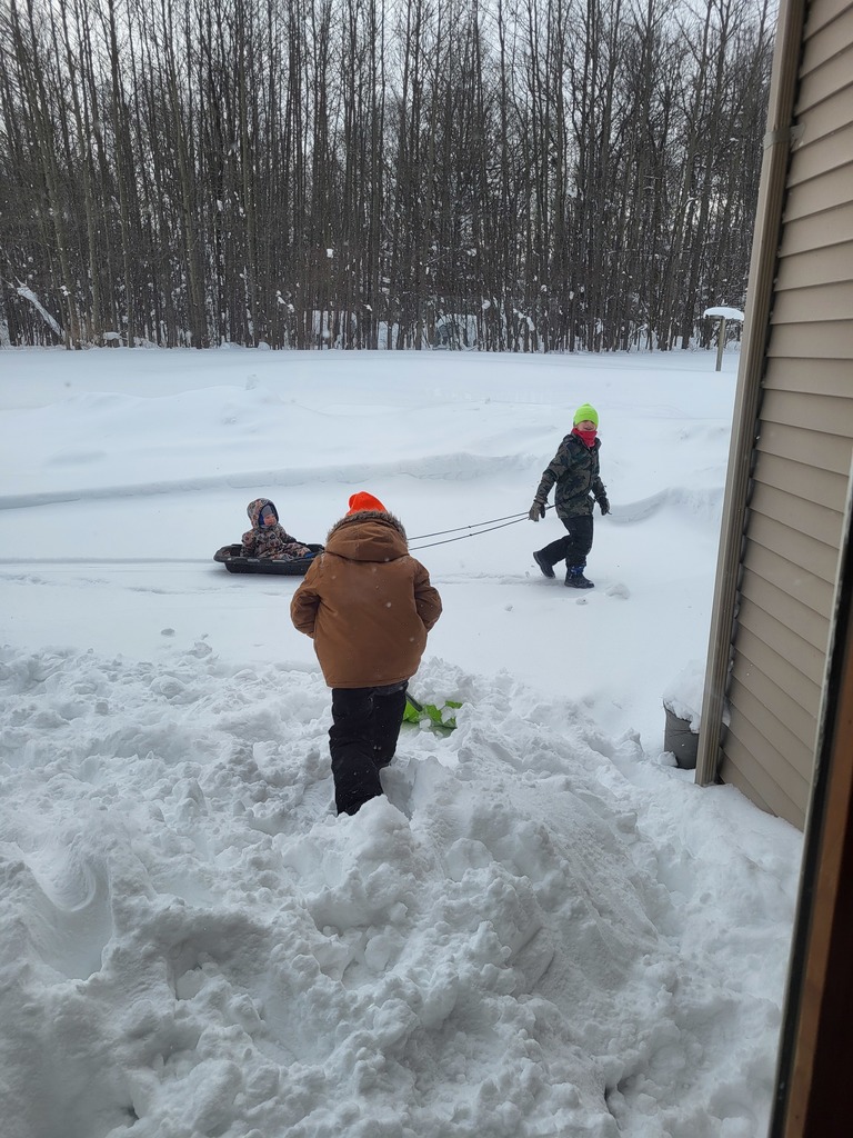 Scenes from yesterday’s snow day across Attica Central School District.