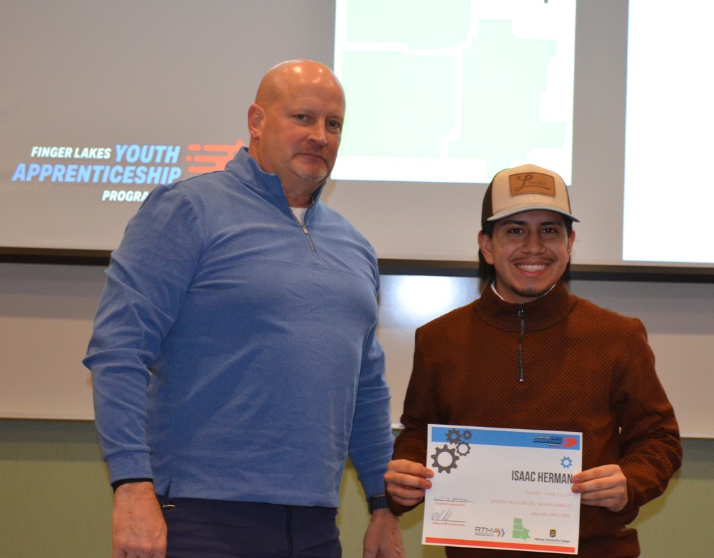 Scenes from the Finger Lakes Youth Apprenticeship Program’s annual signing day at Genesee Community College Jan. 28. 