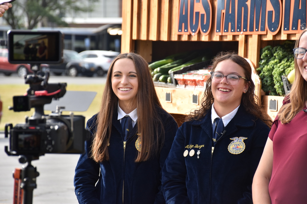 Scenes from a USDA film crew’s visit to Attica Central School District in August 2025. 