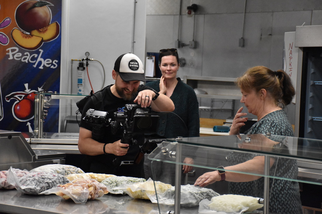 Scenes from a USDA film crew’s visit to Attica Central School District in August 2025. 