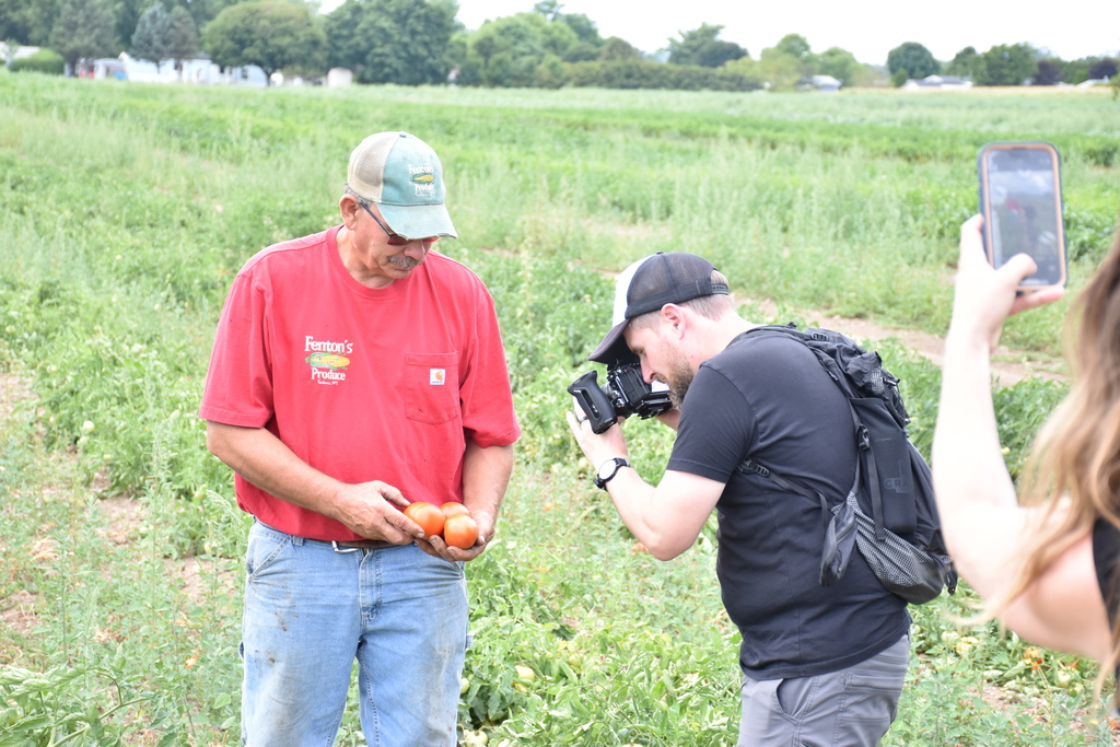 Scenes from a USDA film crew’s visit to Attica Central School District in August 2025. 