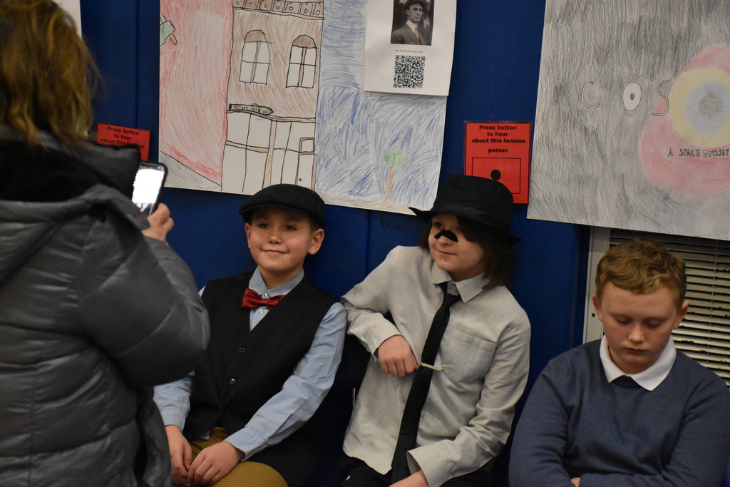 Scenes from our 6th grade wax museum Friday morning at Attica Middle School. 