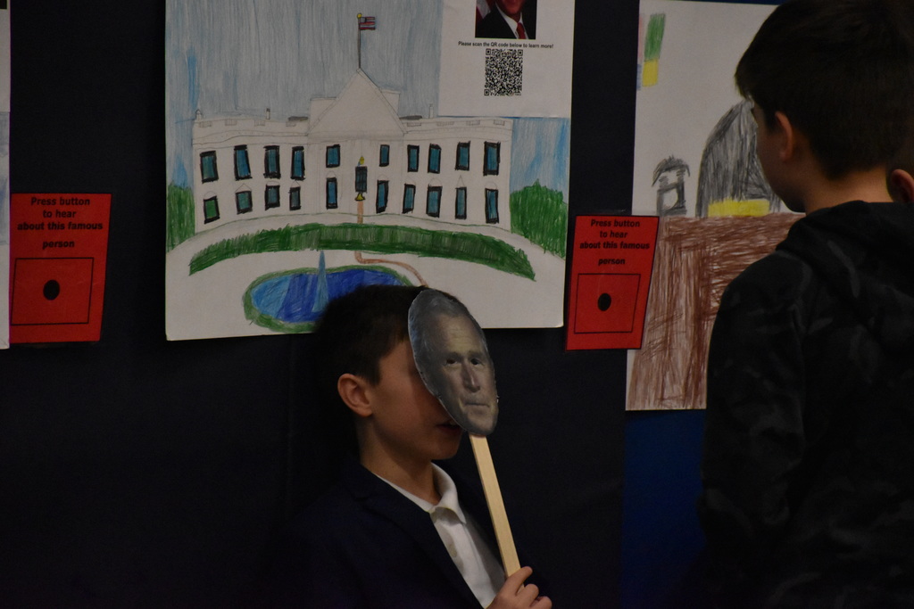 Scenes from our 6th grade wax museum Friday morning at Attica Middle School. 