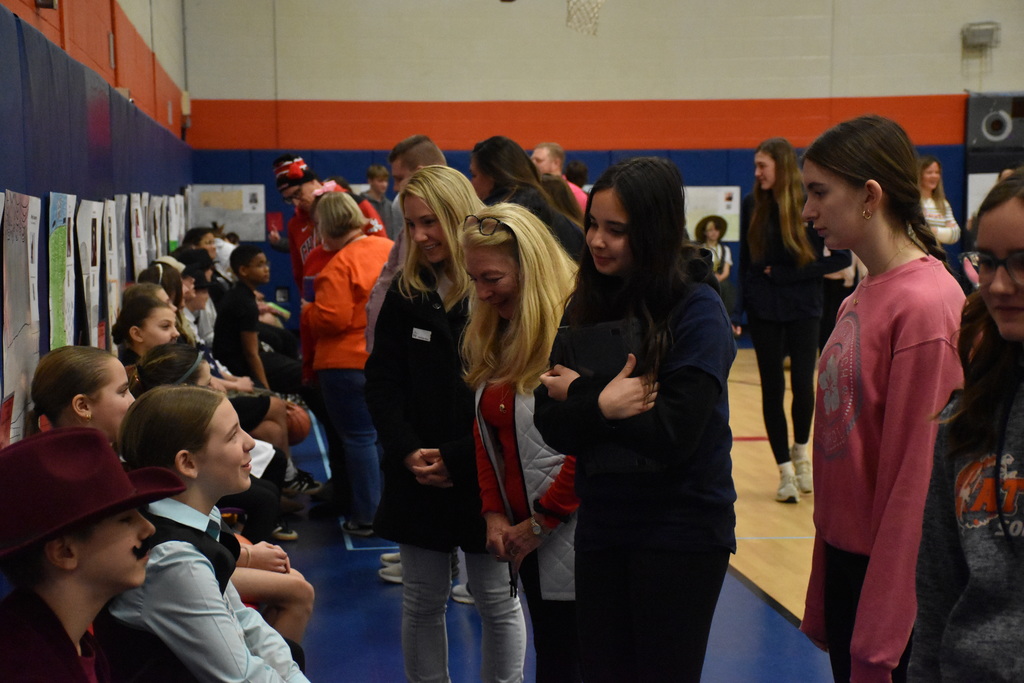 Scenes from our 6th grade wax museum Friday morning at Attica Middle School. 