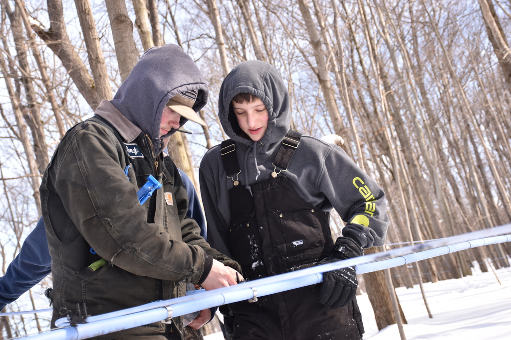 FFA members tap maple trees and run mainline Feb. 13. 