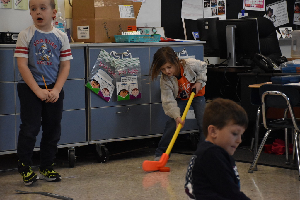 Scenes from the Measurement Olympics at Attica Elementary School Feb. 12. 