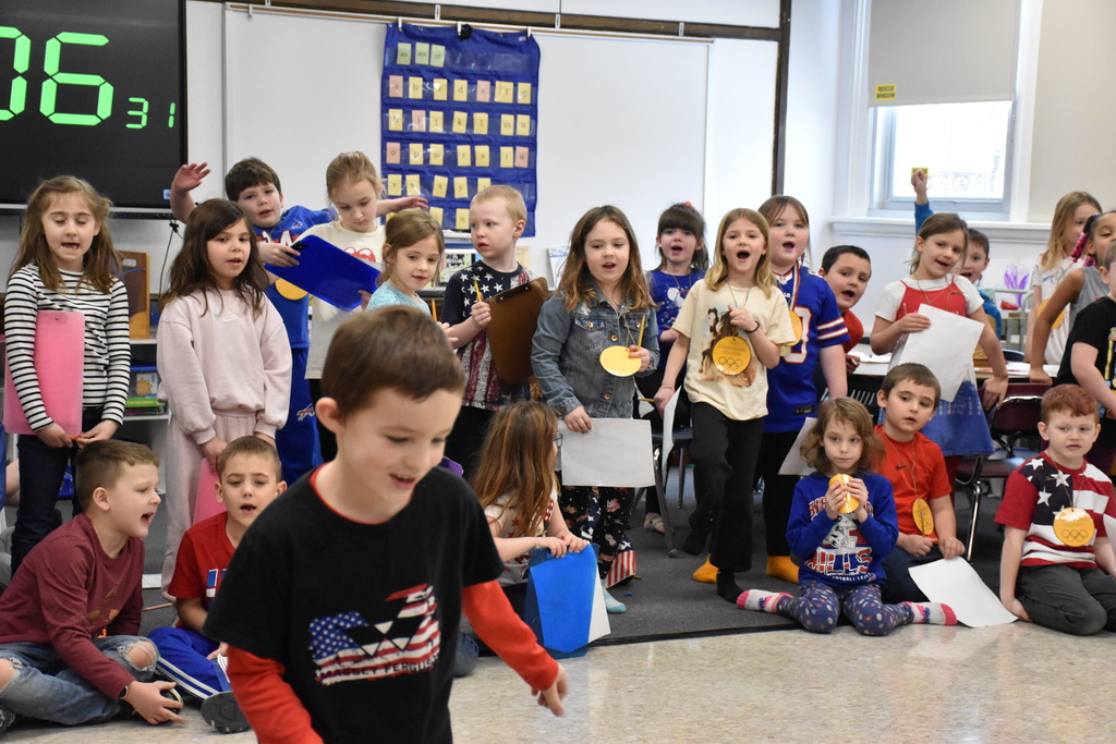 Scenes from the Measurement Olympics at Attica Elementary School Feb. 12. 
