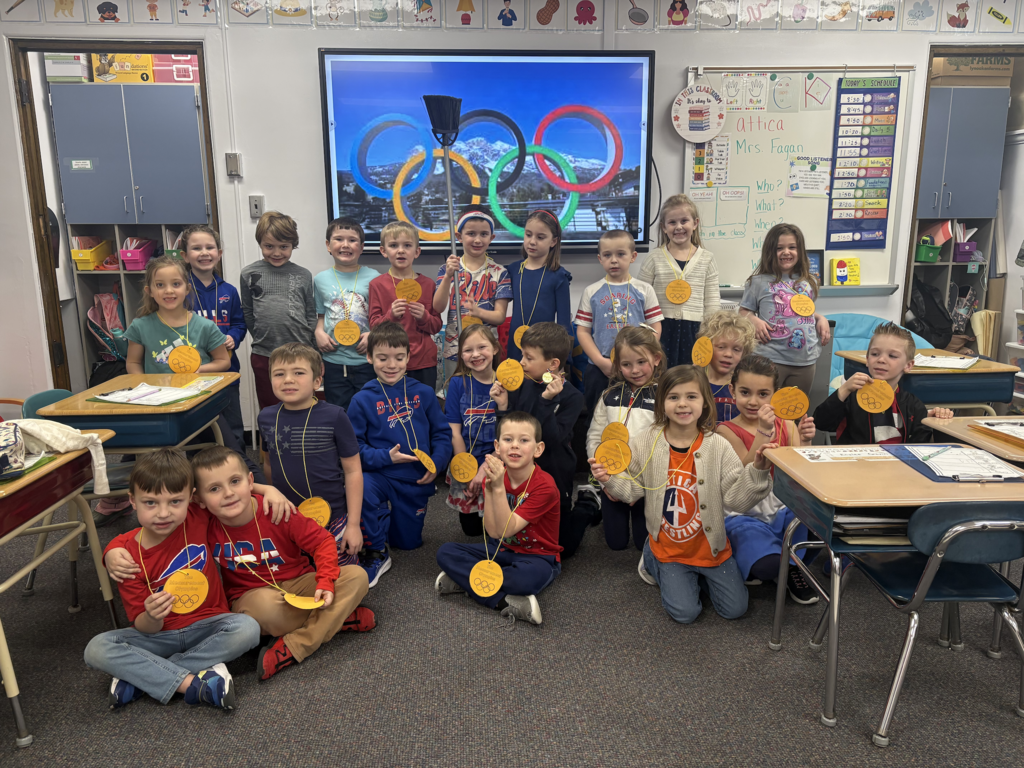 Scenes from the Measurement Olympics at Attica Elementary School Feb. 12.