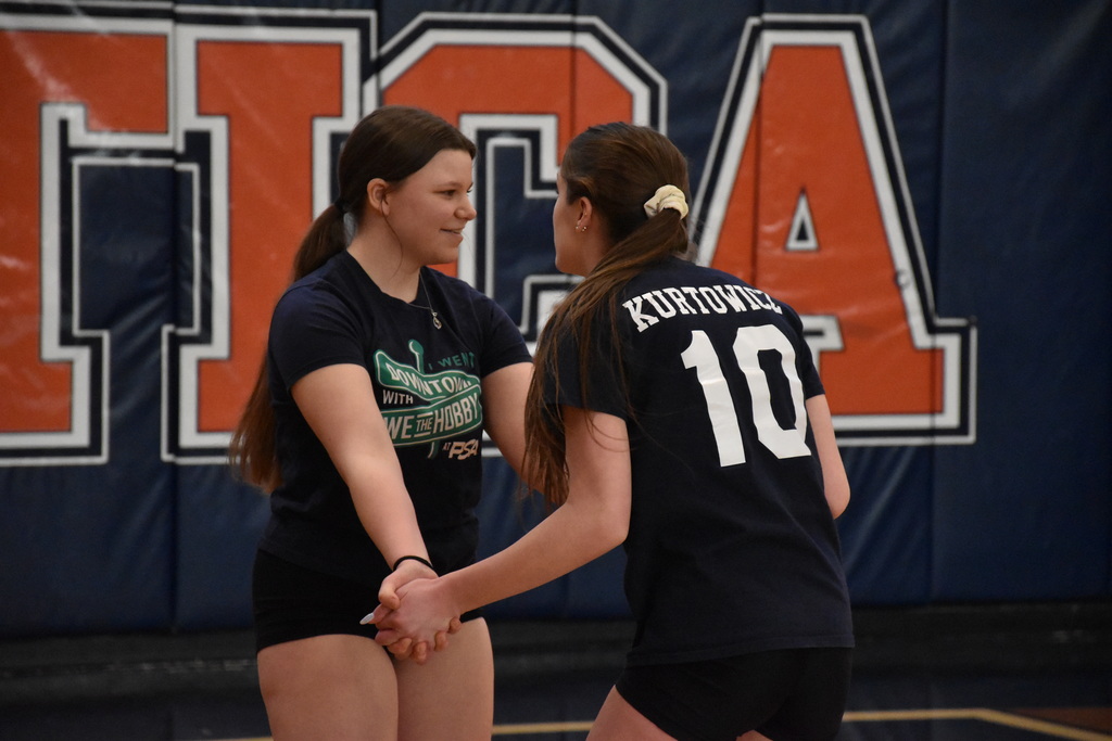 Scenes from our teacher-student volleyball games Monday, March 9. 