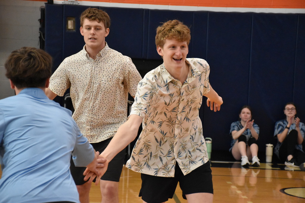 Scenes from our teacher-student volleyball games Monday, March 9. 