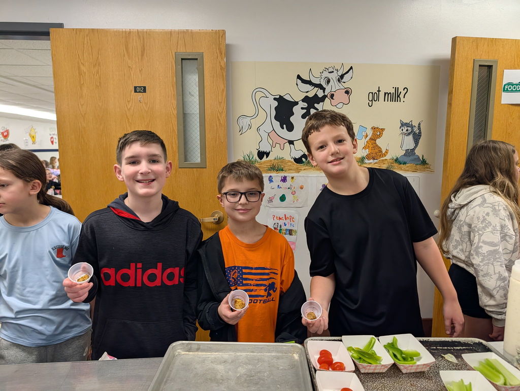 Scenes from our garlic parmesan roasted potato taste test at Attica Elementary School March 11.